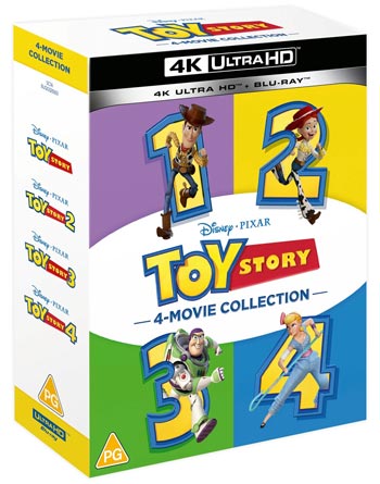 Toy story 1-4 (Ej svensk text)