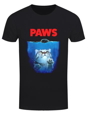 Paws Men's Black T-Shirt [XXL (44"-46")]