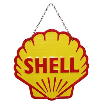 Plåtskylt Retro Shell
