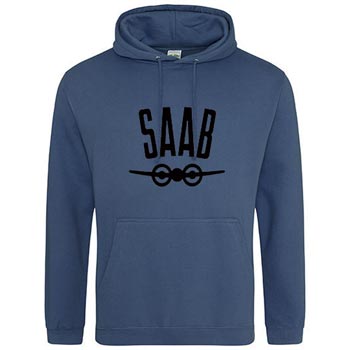 SAAB Classic logo / Blå - XL (Hoodie)