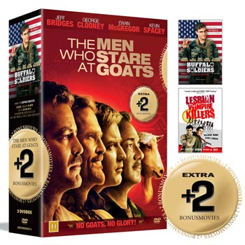 Men who stare at goats + 2 Bonusfilmer / Box