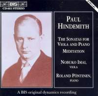 Hindemith: Songs For Viola & Piano / Meditation