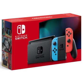 Nintendo Switch Basenhet - Neon red/ Neon blue