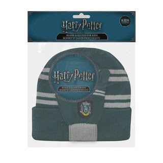 Harry Potter: Beanie/Gloves Slytherin Kids set EU