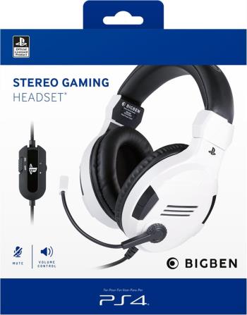 ¿Playstation 4 HW Bigben Stereo Gaming Headset v3 (White)