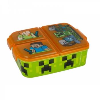 Stor - Multi Compartment Sandwich Box  - Minecraft (088808735-40420)