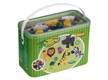HAMA - Maxi Beads - 3.000 Beads and Pegboards in Bucket