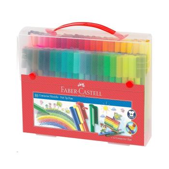 Faber-Castell - Connector Pens, Carry case, 80 pc