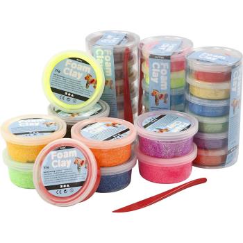 Foam Clay - Assorted Colours - 28 tubs