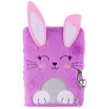 Tinka - Plush Diary with Lock - Purple Rabbit
