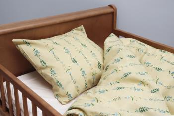 By Mats - Bed Linen Junior Size 100 x 140 cm - Flower Stripe