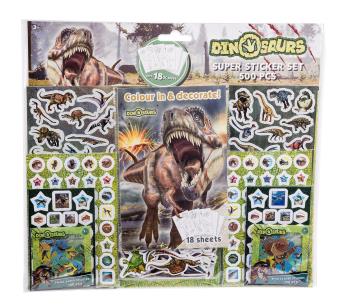 Art Kids - Dino Mega Sticker Sæt (500 Stickers)