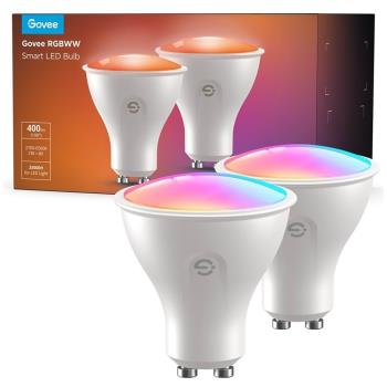 Govee - GU10 WiFi & BLE RGBWW Bulb 400lm (2-Pack) - Elevate Your Lighting Experience