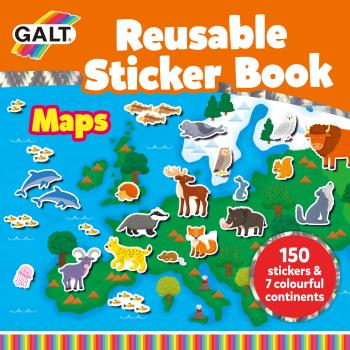 Galt - Reusable Sticker Book - Maps