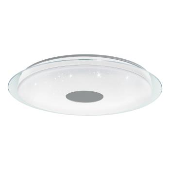 EGLO Totari-Z Smart Ceiling Lamp Ø77 - Chrome & White with Crystal Effect - Zigbee & Bluetooth