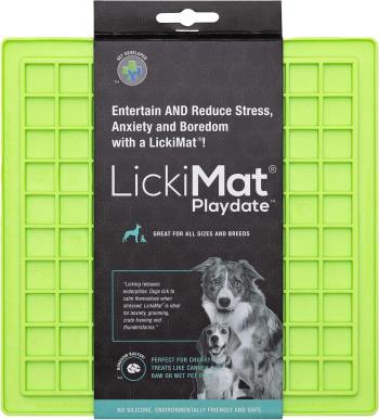 LICKI MAT - Dog Bowl Playdate Green 20X20Cm