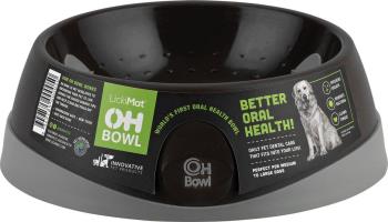 LICKI MAT - Dog Bowl Oral Hygiene Bowl M Black Ø22X7,2Cm