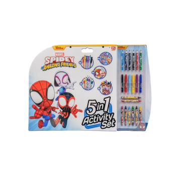 Spidey and His Amazing Friends - 5-In-1 Coloring Activities Set