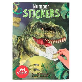 Dino Worldl Number Sticker