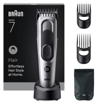 Braun - Hair Clipper Series 7, +5 Styling Tools, HC7590 - Grey