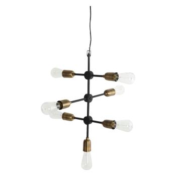 House Doctor - Molecular Pendel Lamp - Black/Brass