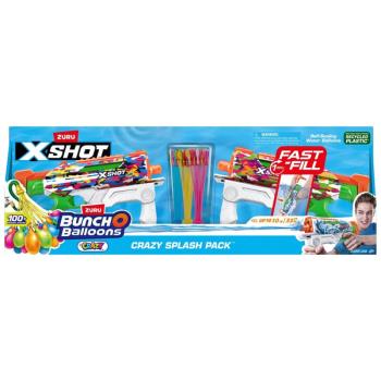X- SHOT - Water Fast-Fill Skins - Hyper load 2pk and 100 Crazy Bunch O Balloons