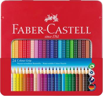Faber-Castell - Coloured pencil Colour Grip tin of 24