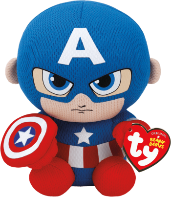 TY Plush - Beanie Boos - Captain America (Regular)