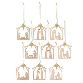 Bloomingville - Set of 9 - Stories from the bible Ornaments