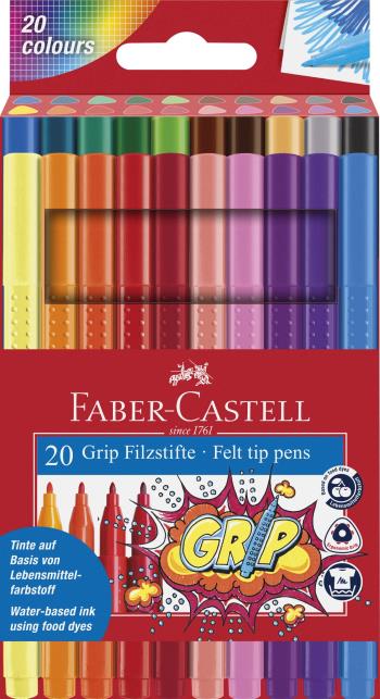 Faber-Castell - Fibre-tip pens Grip Colour Marker set (20 pcs)