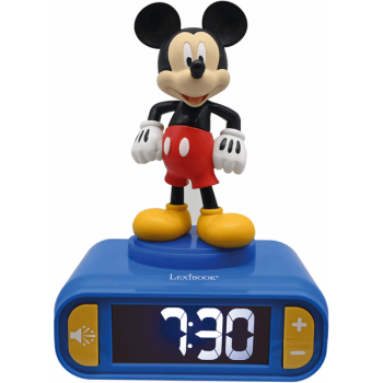 Lexibook - Mickey 3D Digital alarm clock & Night light
