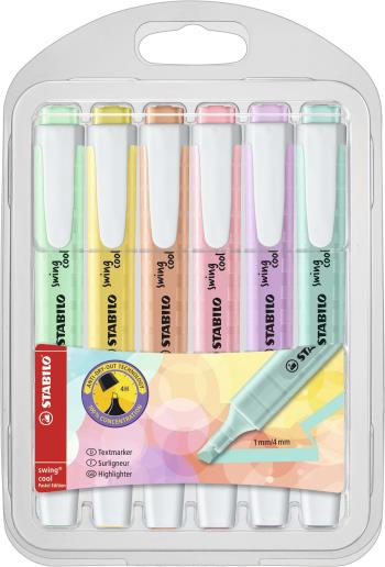 Stabilo - Highlighter swing cool - Pastel colors (6 pcs)
