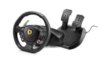 Thrustmaster - T80 Ferrari 488 GTB Edition Racing Wheel and Pedal Set