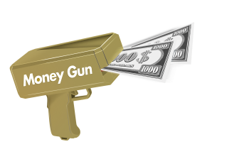 Pocket Money - Money Gun Incl. Paper Money 100 pcs