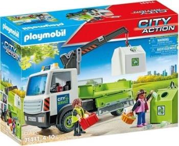 Playmobil - Waste glass truck with container
