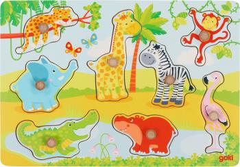 GOKI - African baby animals, Lift out puzzle