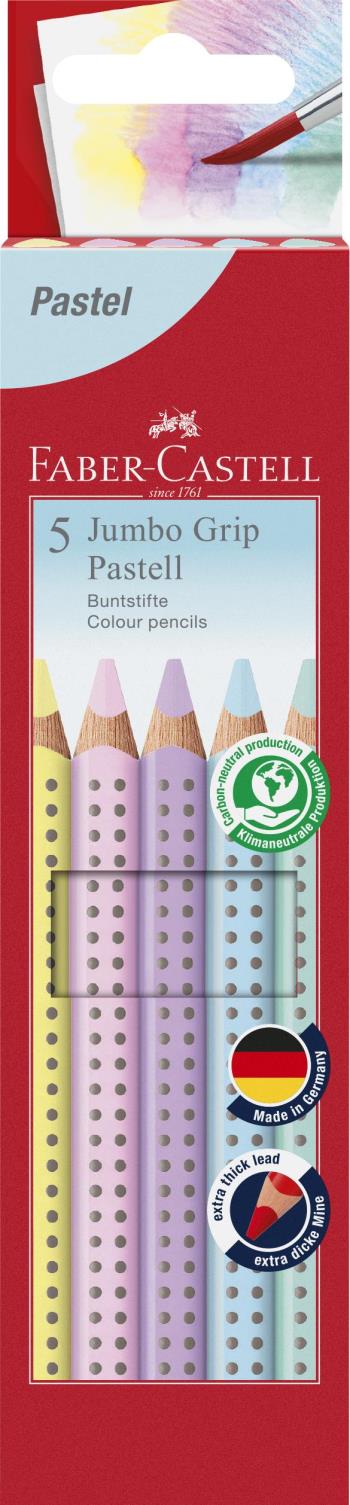 Faber-Castell - Pencil Jumbo Grip Pastel box (5 pcs)