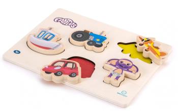 Fantus - Wooden puzzle with vehicles