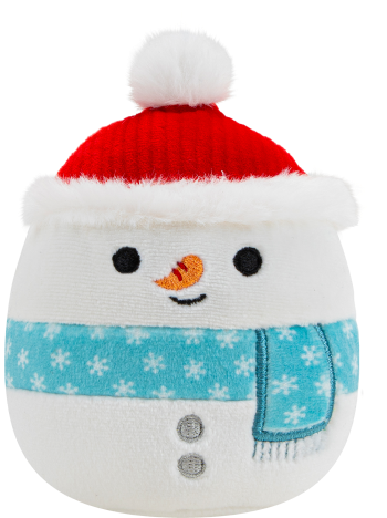 Squishmallows - Squeaky Plush Dog Toy 9cm - Galindo the Snowman