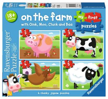 Ravensburger - On The Farm My First Puzzle 2/3/4/5p