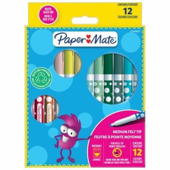 Paper Mate - Children's Colouring Felt Tip Pens 12-Blister