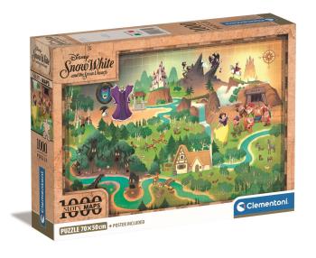 Clementoni - Story Maps Puzzle - Disney Snow White (1000 pcs)