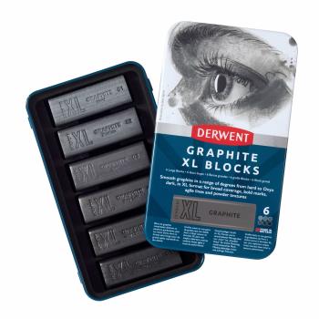 Derwent - Graphite Xl Blocks Tin Of 6