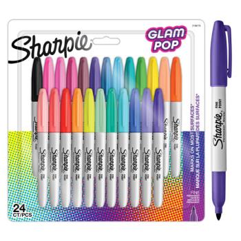 Sharpie - Permanent Marker Fine Glam Pop 24-Blister