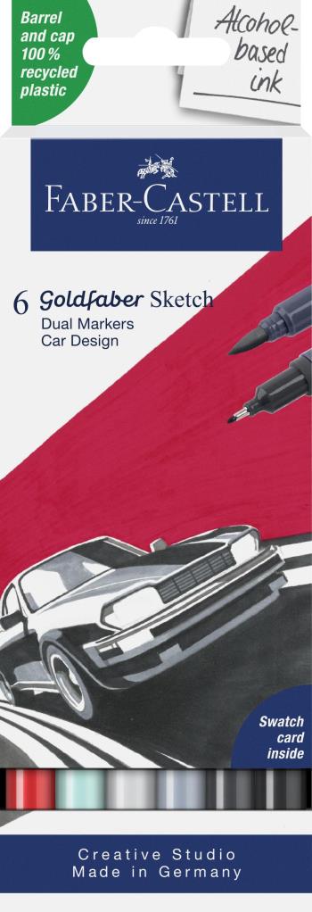 Faber-Castell - Sketch Marker Gofa 6ct set Car design