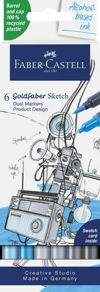 Faber-Castell - Sketch Marker Gofa 6ct set prod. design