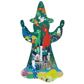 FLOSS & ROCK Spellbound 80pc Wizard Shaped Jigsaw with Shaped Box