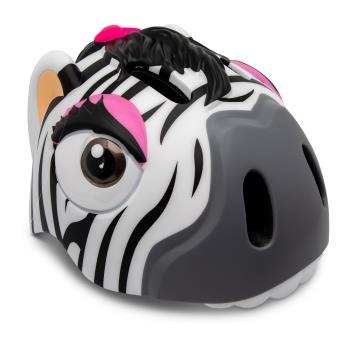 Crazy Safety - Zebra Bicycle Helmet - Black/Whit