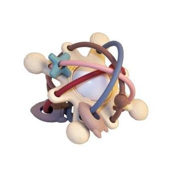 Magni - Teether in silicone with cute appendix - Multi color