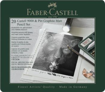 Faber-Castell - Set Pitt Graphite Matt & Castell 9000
